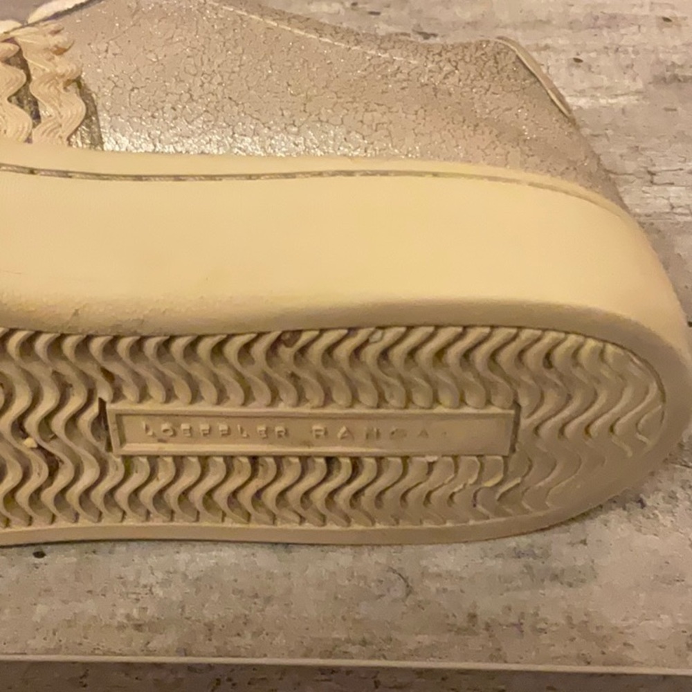 Loeffler Randal Elliot Ric Rac Silver Sneakers - Picture 9 of 11
